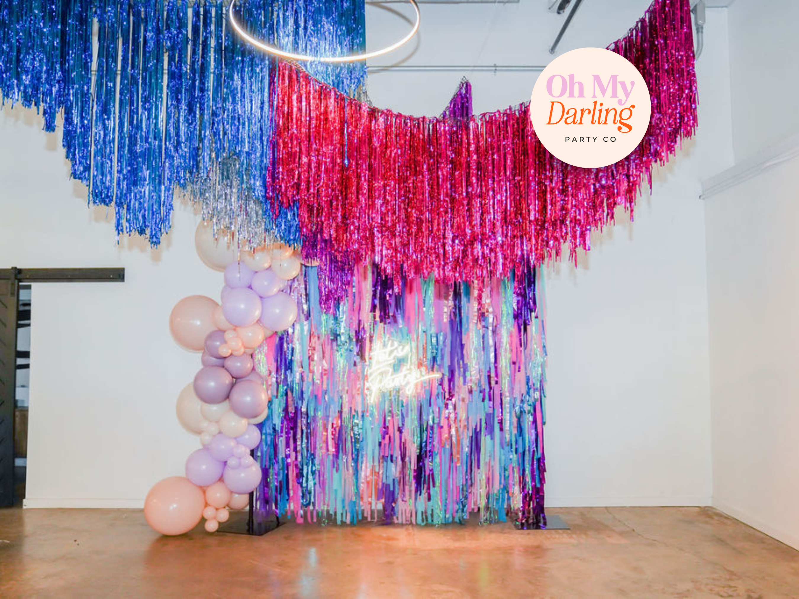 Custom Tinsel Aerial Fringe.