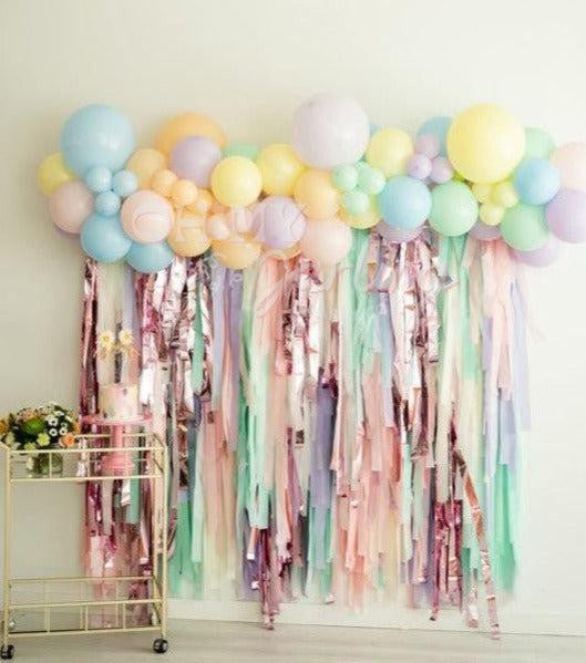 Plastic Streamer Fringe Wall Backdrop One popular Piece