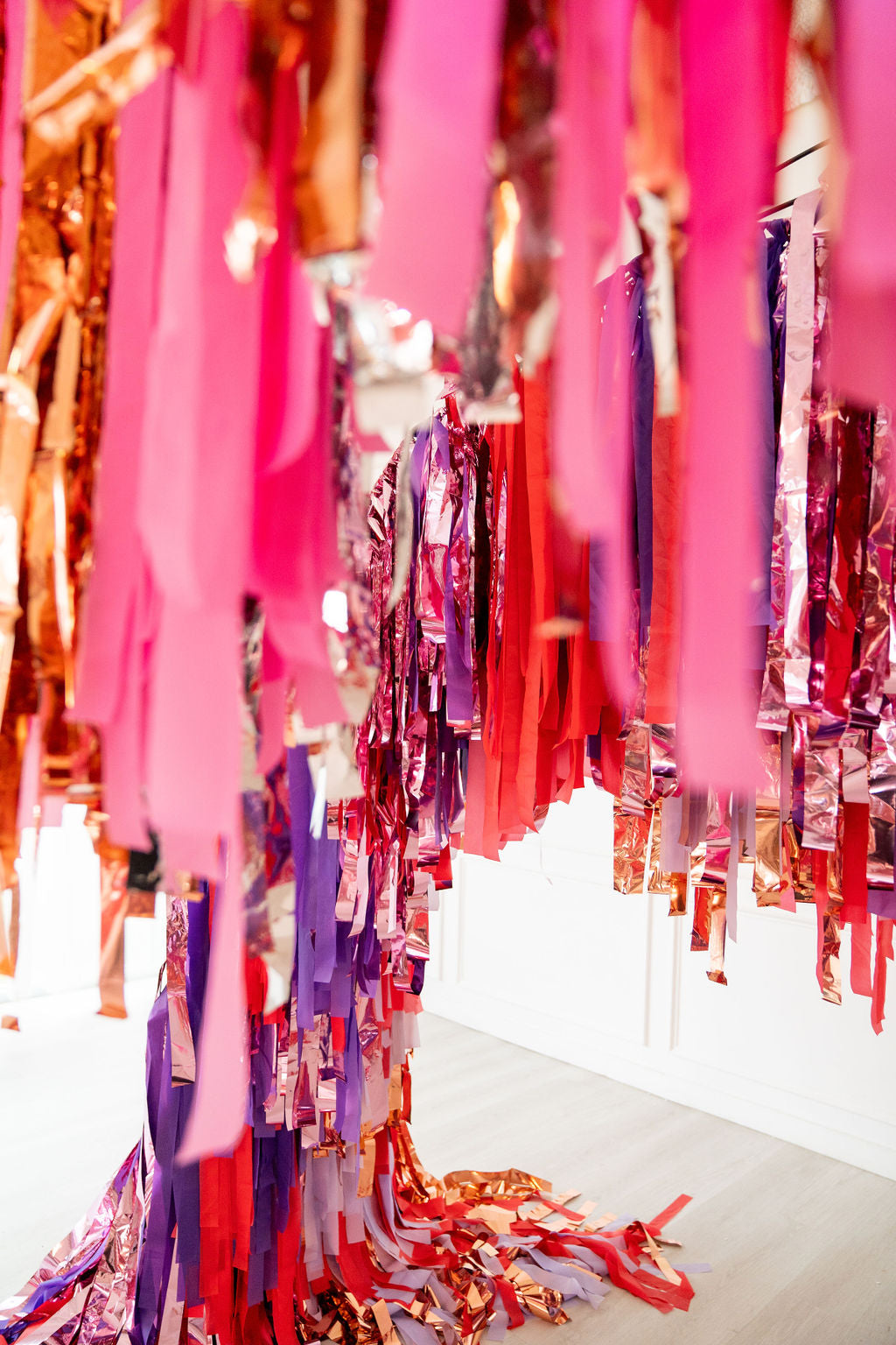 Arch Fringe of Love Tunnel Installation-Backdrops-Oh My Darling Party Co