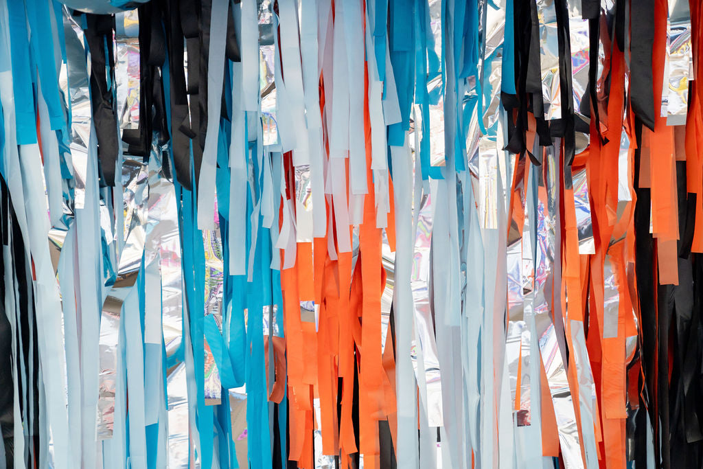 Blast Off Birthday Fringe Backdrop-Backdrops-Oh My Darling Party Co