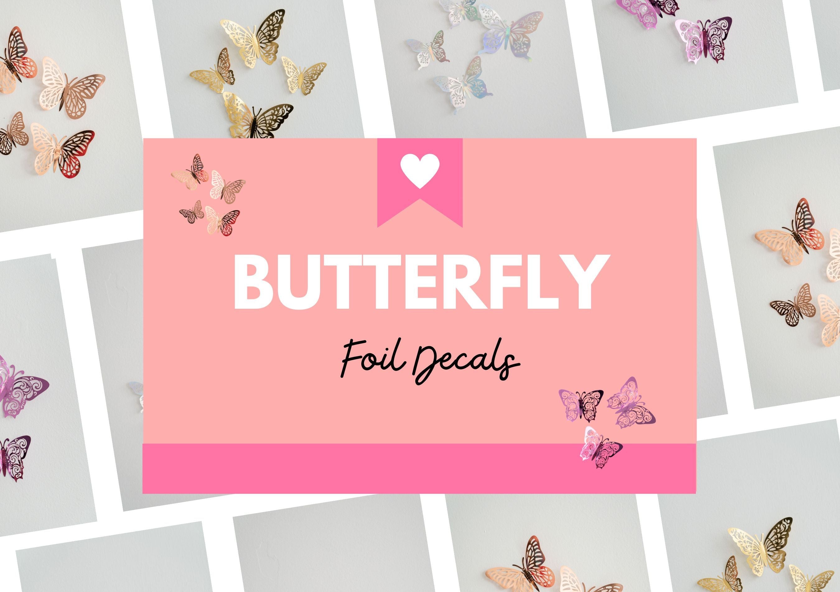 Butterfly Decals-Backdrops-Oh My Darling Party Co