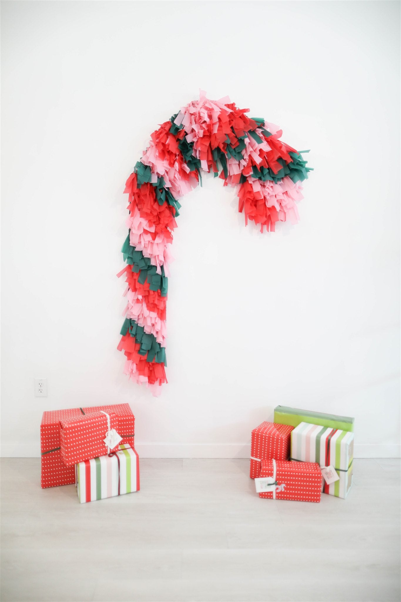 Candy Cane Fringe Shape-Backdrops-Oh My Darling Party Co