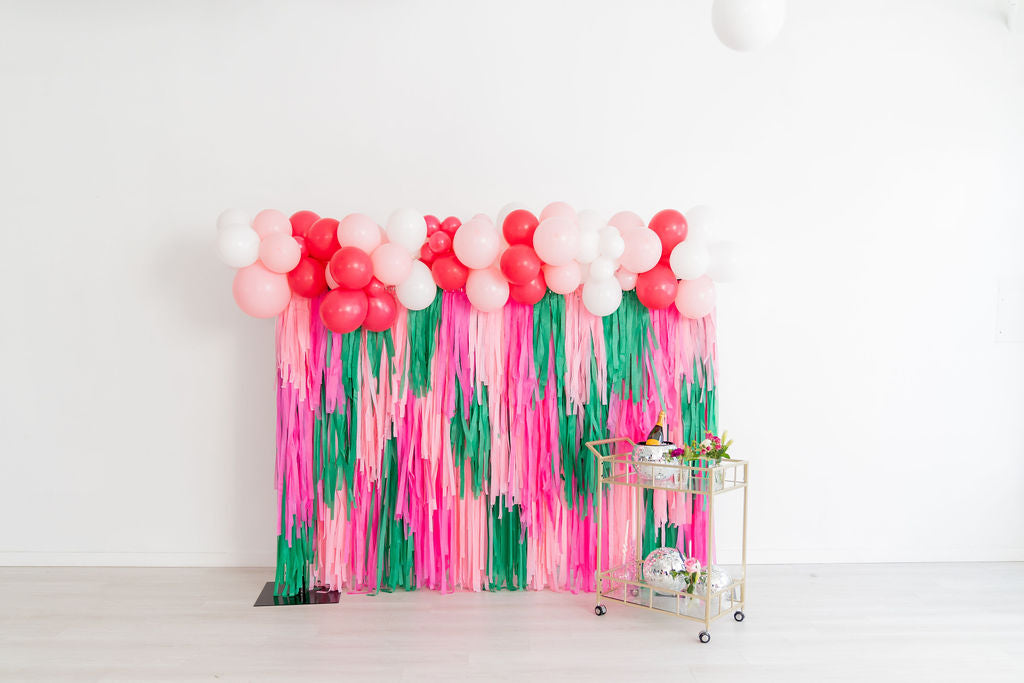 Courtside Cocktails Fringe Backdrop-Backdrops-Oh My Darling Party Co
