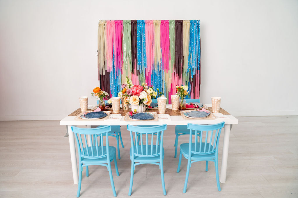 Cowgirl Party Fringe Backdrop-Backdrops-Oh My Darling Party Co