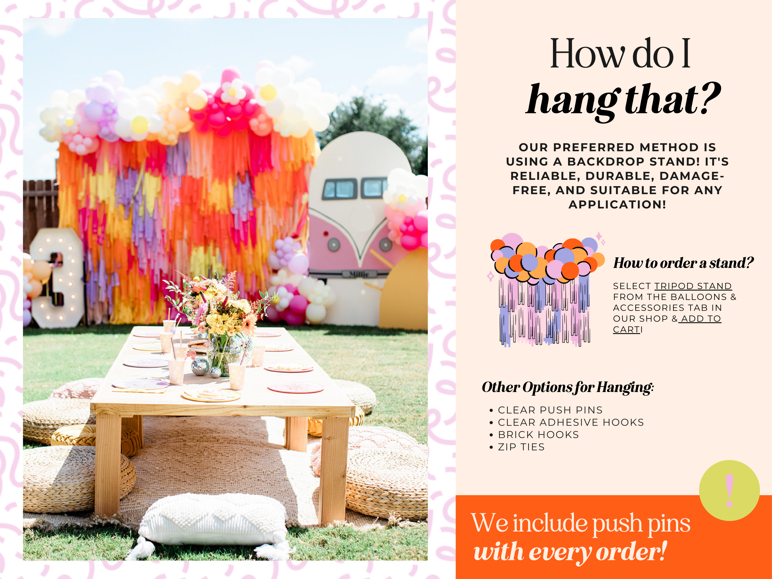 CUSTOM Fringe Backdrop - Etsy 1.