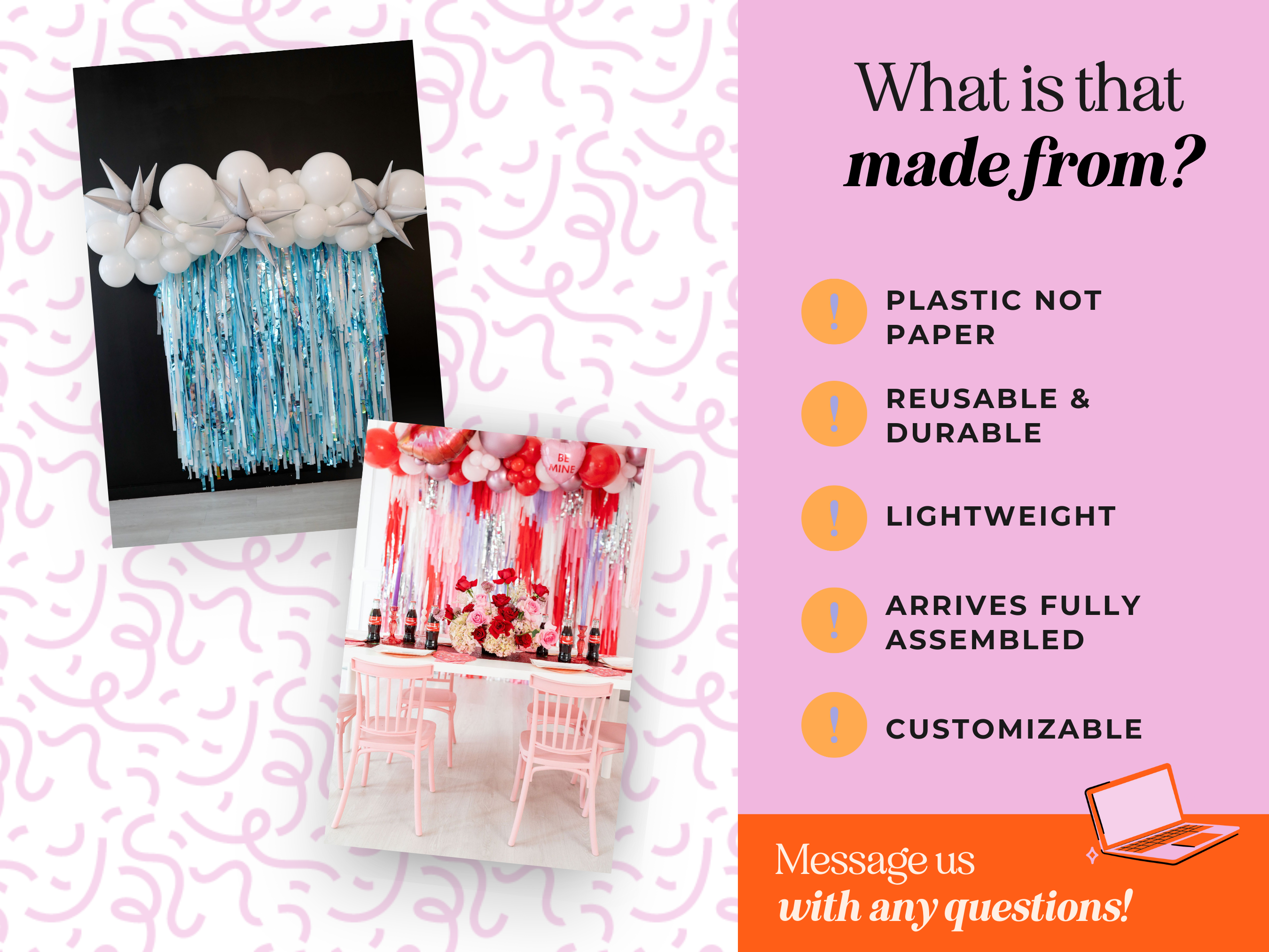 CUSTOM Fringe Backdrop - Etsy 1.
