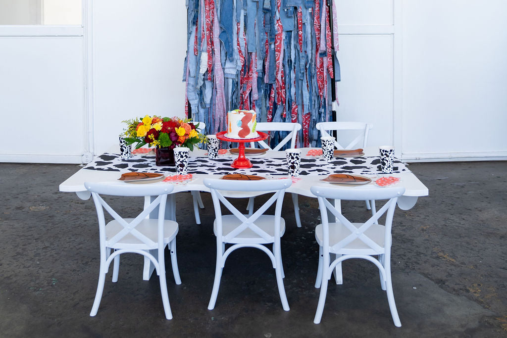 Denim Daze, Bandana Blaze Fringe Backdrop-Backdrops-Oh My Darling Party Co
