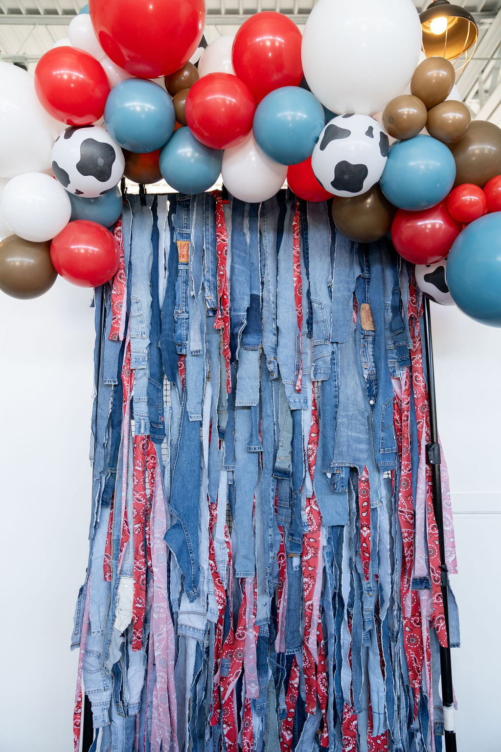 Denim Daze, Bandana Blaze Fringe Backdrop-Backdrops-Oh My Darling Party Co
