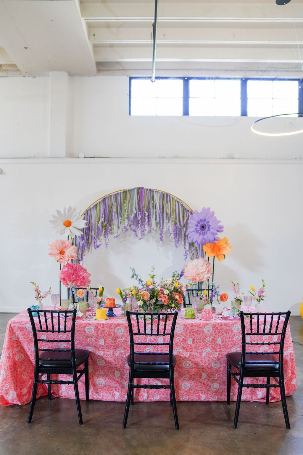 Enchanted Garden Soiree Fringe Arch-Backdrops-Oh My Darling Party Co