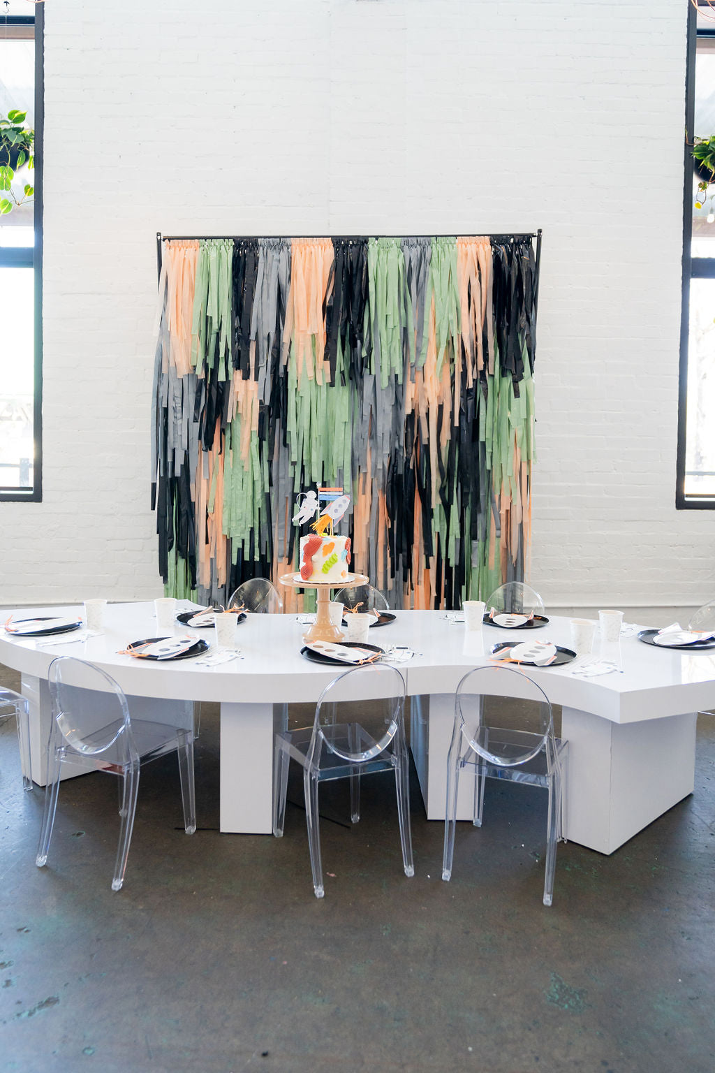 Galactic Celebration Fringe Backdrop-Backdrops-Oh My Darling Party Co