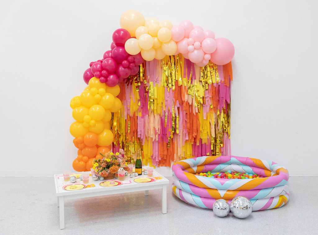 Girls Just Wanna Have Sun Fringe Backdrop-Backdrops-Oh My Darling Party Co