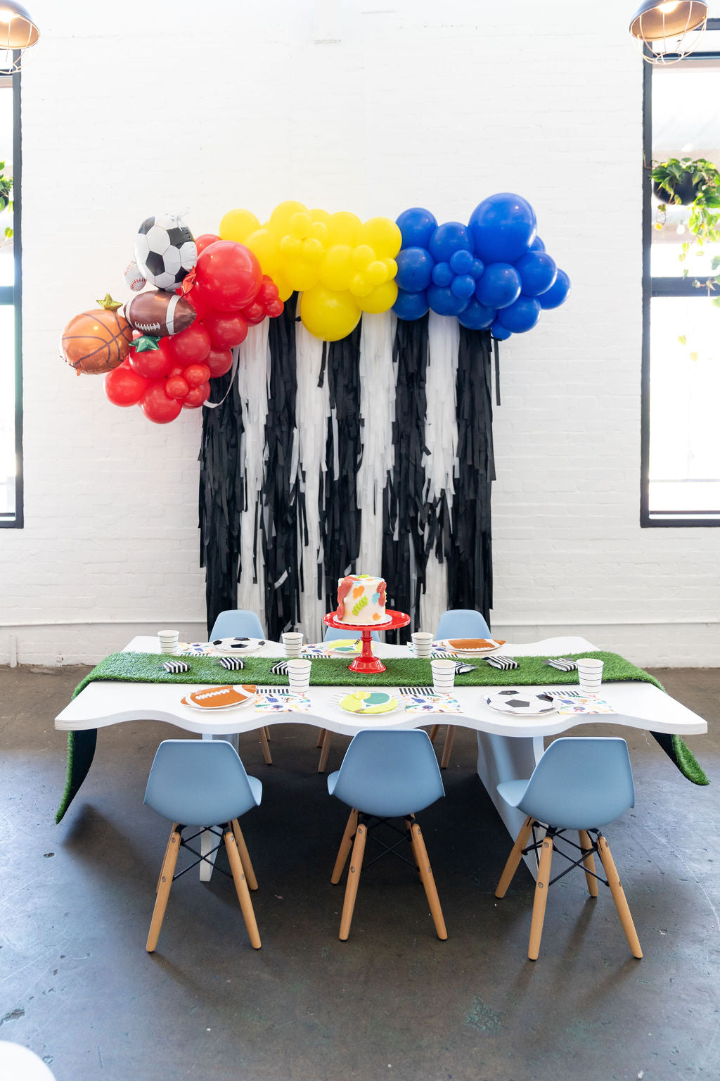 Good Sport Fringe Backdrop-Backdrops-Oh My Darling Party Co