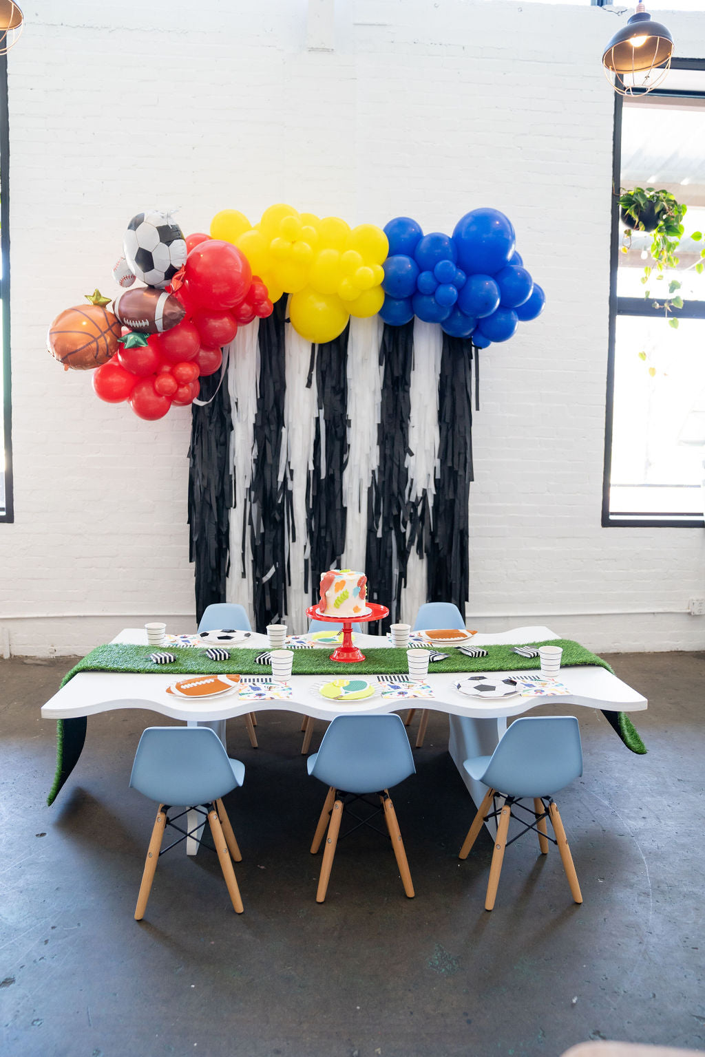 Good Sport Fringe Backdrop-Backdrops-Oh My Darling Party Co
