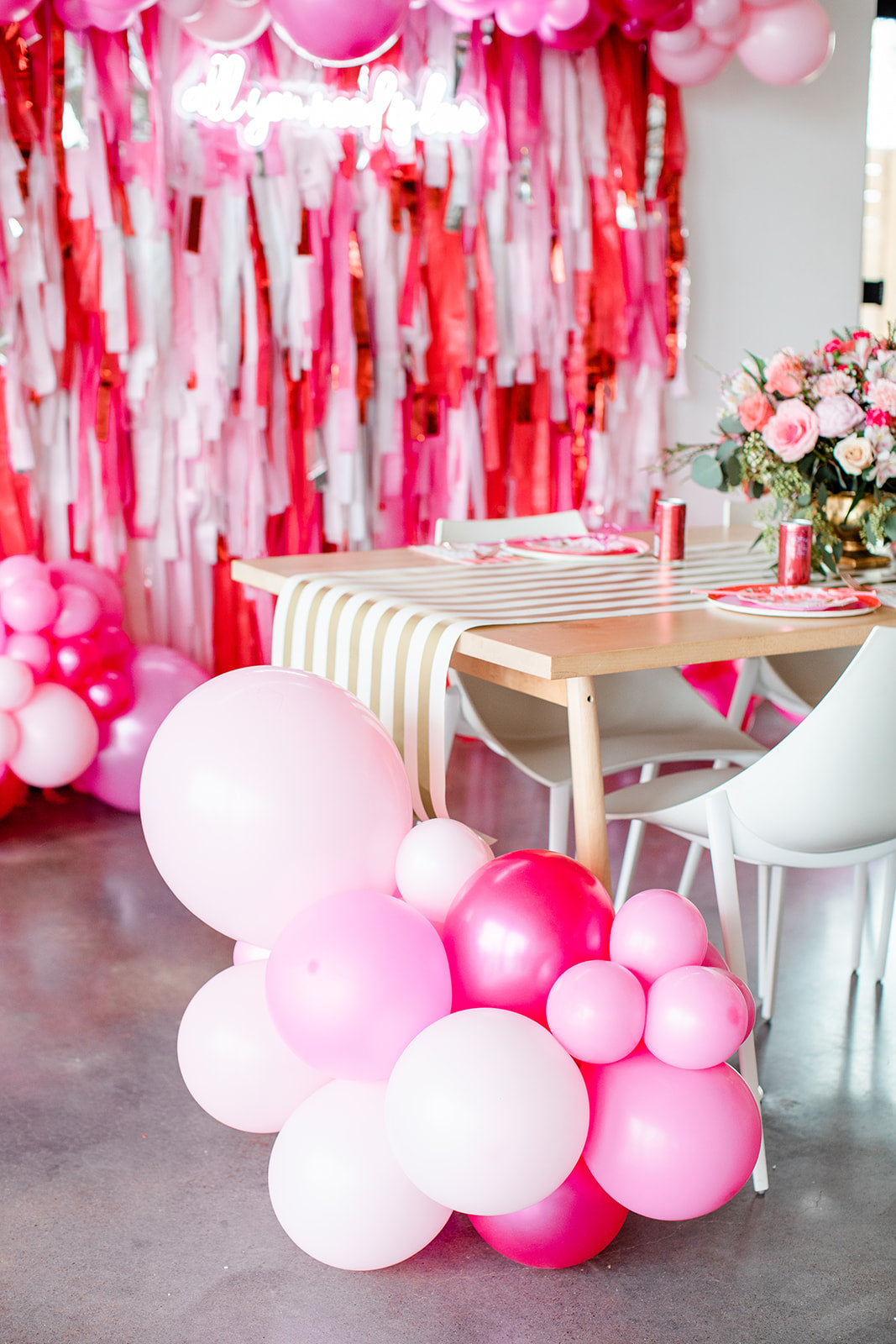 Heartfelt Celebration Fringe Backdrop-Backdrops-Oh My Darling Party Co