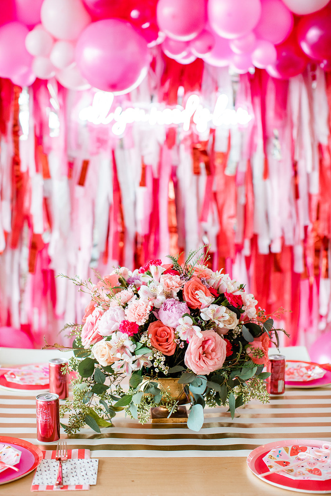 Heartfelt Celebration Fringe Backdrop-Backdrops-Oh My Darling Party Co