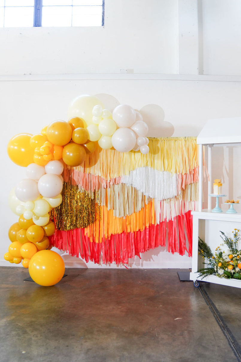 Here Comes The Son Fringe Backdrop-Backdrops-Oh My Darling Party Co
