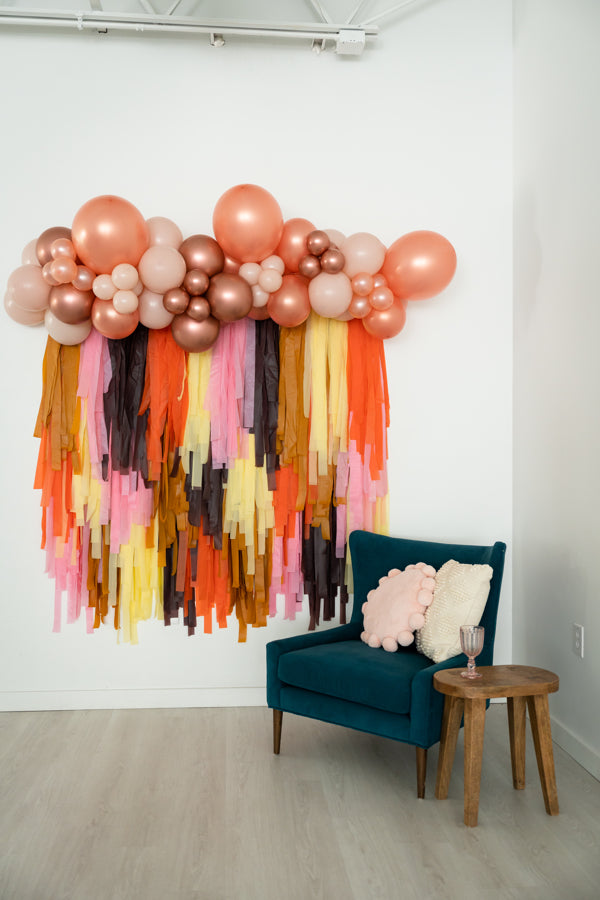 Little Turkey Fringe Backdrop-Backdrops-Oh My Darling Party Co