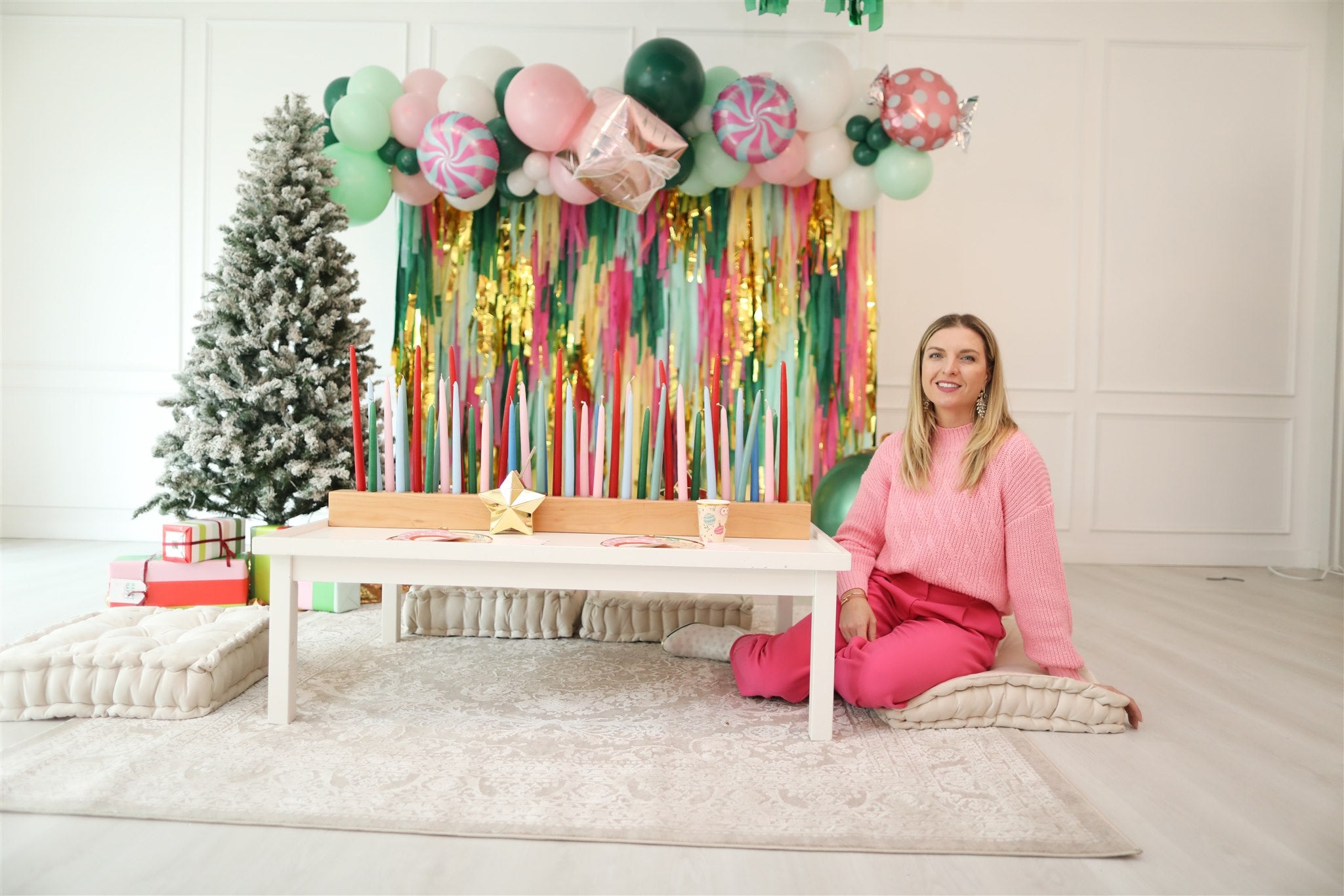 Merry Mix Fringe Backdrop-Backdrops-Oh My Darling Party Co