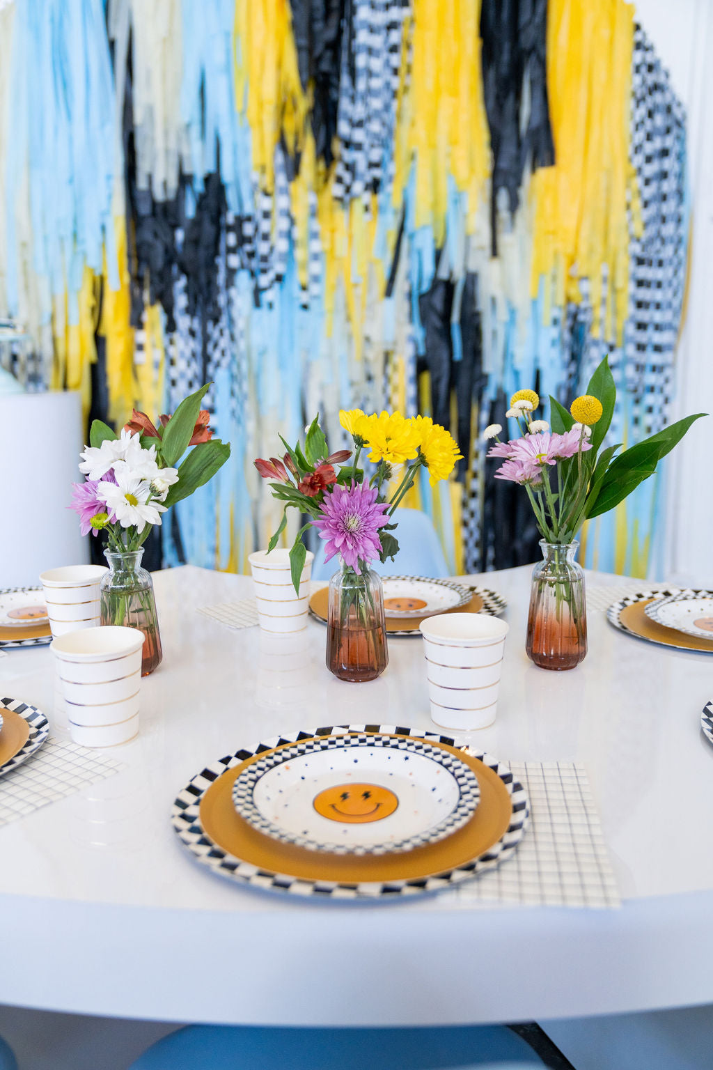 One Cool Dude Semi Circle Fringe Backdrop-Backdrops-Oh My Darling Party Co