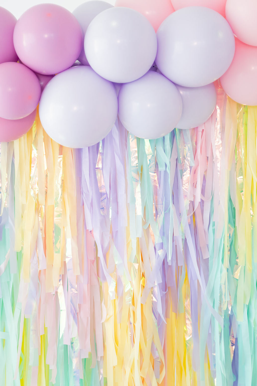 Pastel Unicorn Birthday Fringe Backdrop-Backdrops-Oh My Darling Party Co