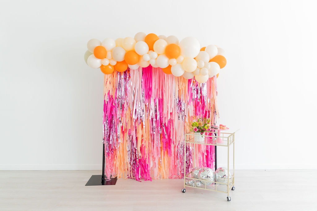 Petals & Peaches Fringe Backdrop-Backdrops-Oh My Darling Party Co