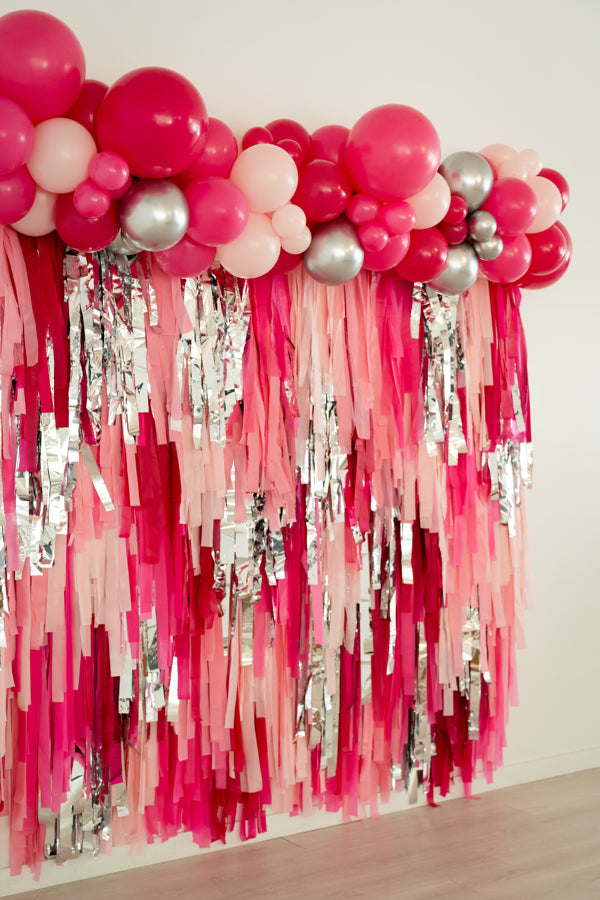Pink Doll Fringe Backdrop-Backdrops-Oh My Darling Party Co