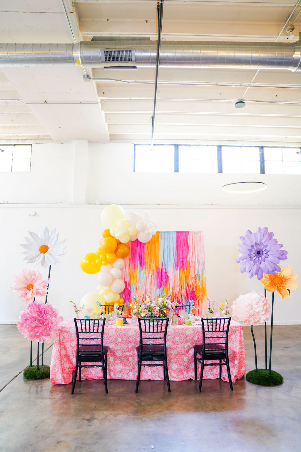 Poolside Paradise Fringe Backdrop-Backdrops-Oh My Darling Party Co