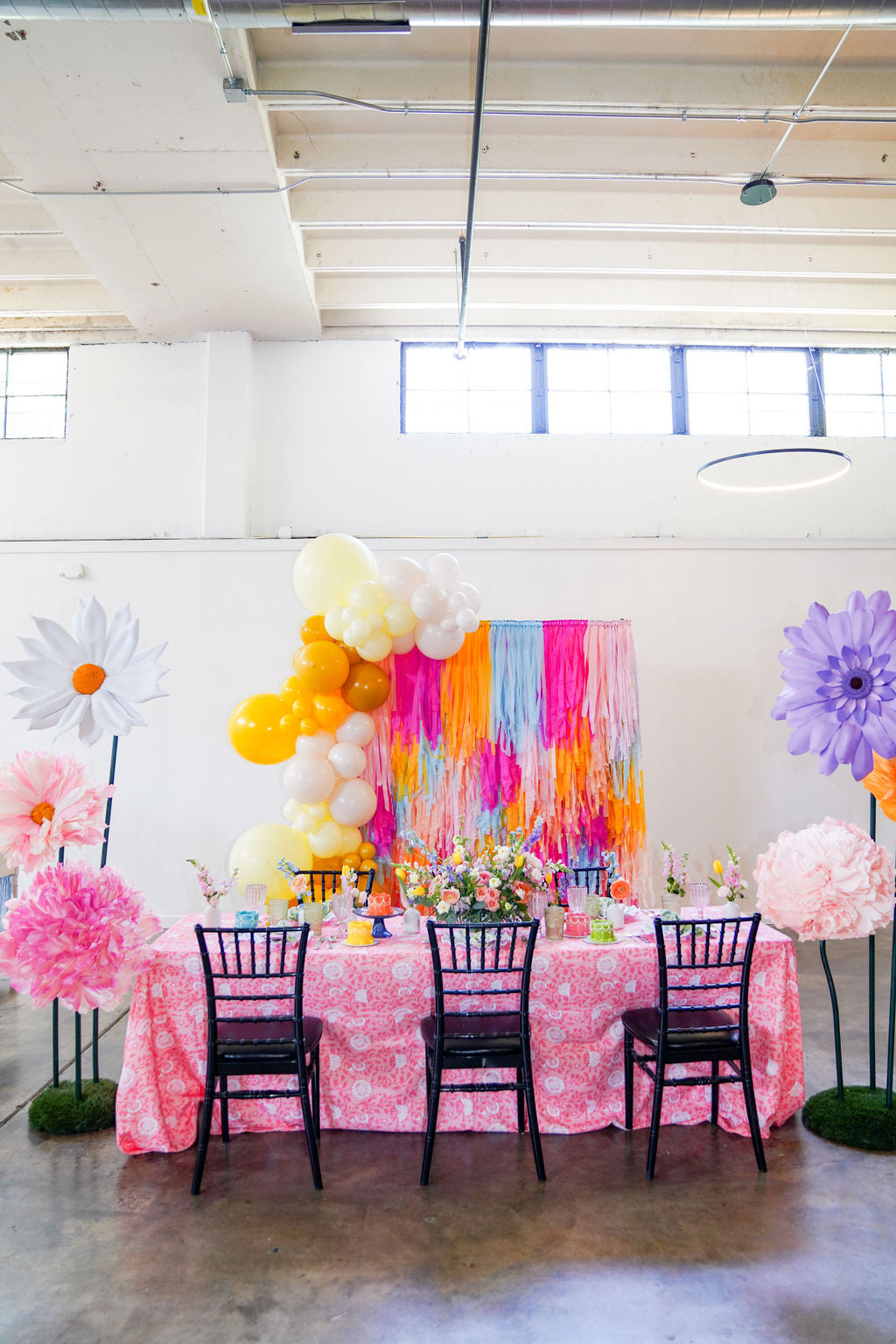 Poolside Paradise Fringe Backdrop-Backdrops-Oh My Darling Party Co