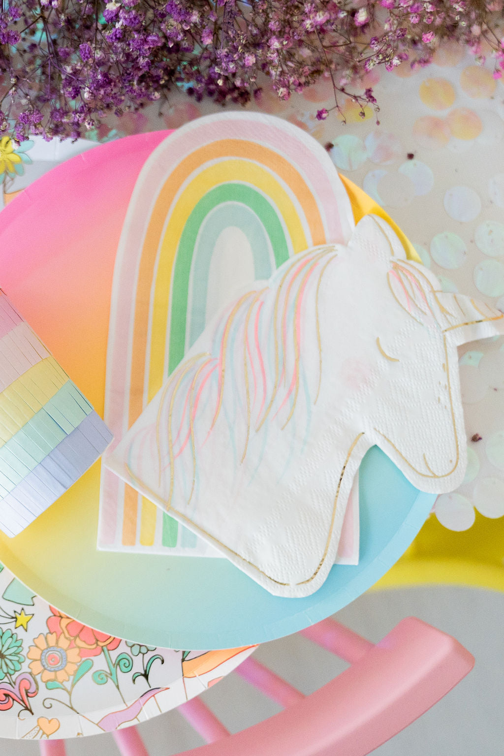 Pretty Pastel Rainbow Fringe Backdrop-Backdrops-Oh My Darling Party Co