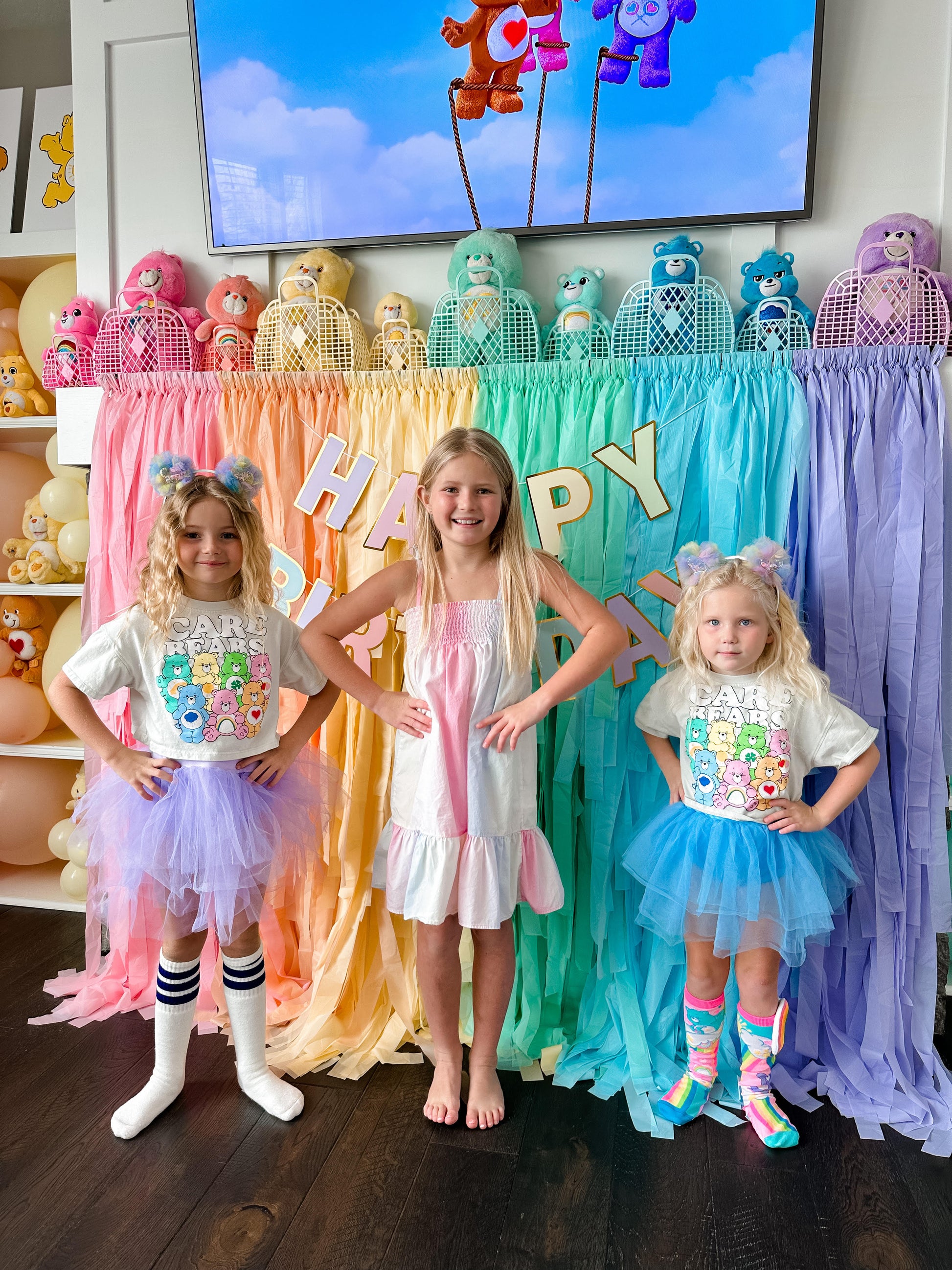 Pretty Pastel Rainbow Fringe Backdrop-Backdrops-Oh My Darling Party Co
