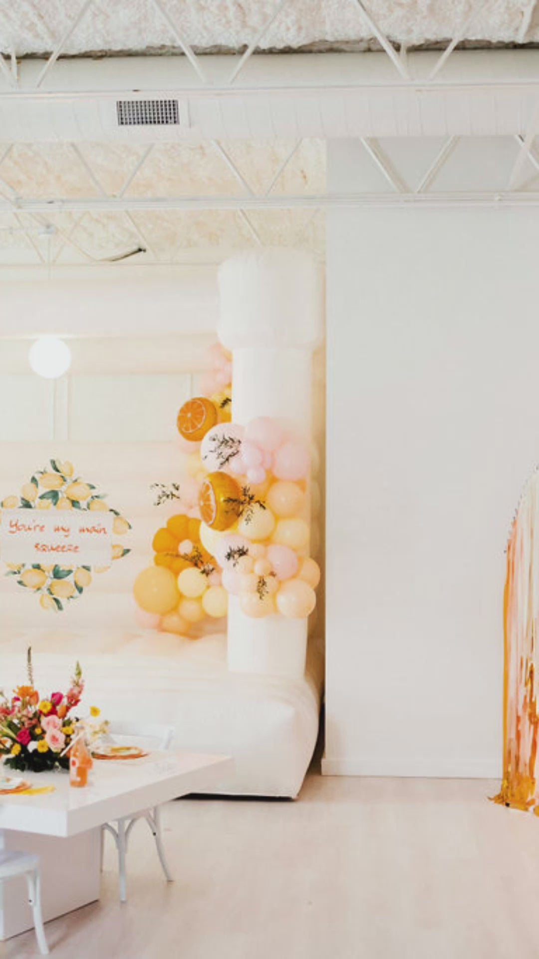 Load video: Little Cutie Semi Circle Fringe Backdrop
