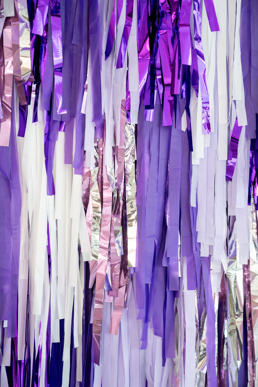 Purple Love Fringe Backdrop-Backdrops-Oh My Darling Party Co