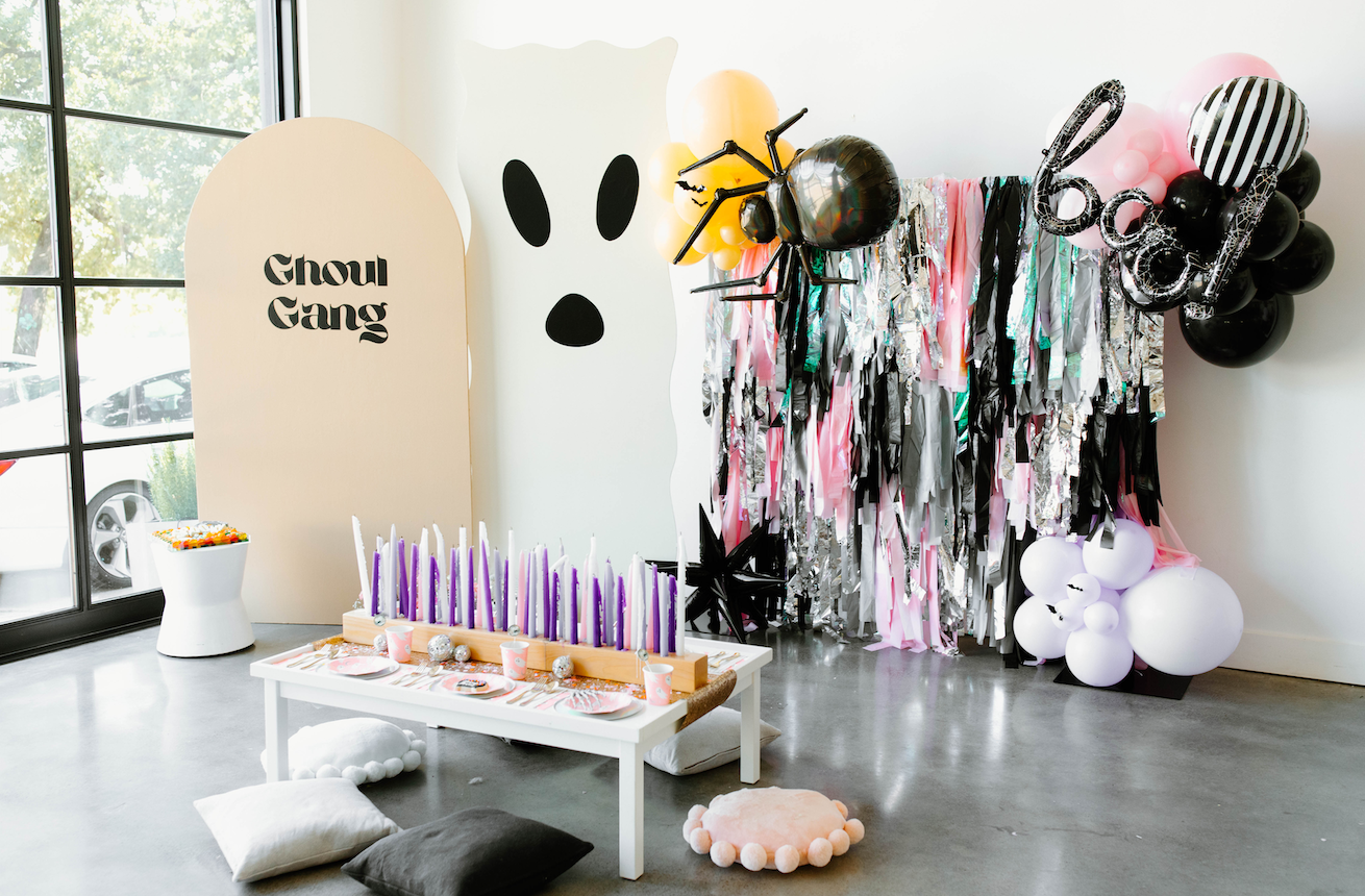 Sweet & Spooky Fringe Backdrop-Oh My Darling Party Co-Fringe Backdrop, Streamer Backdrop, Fringe perfect for events & parties!