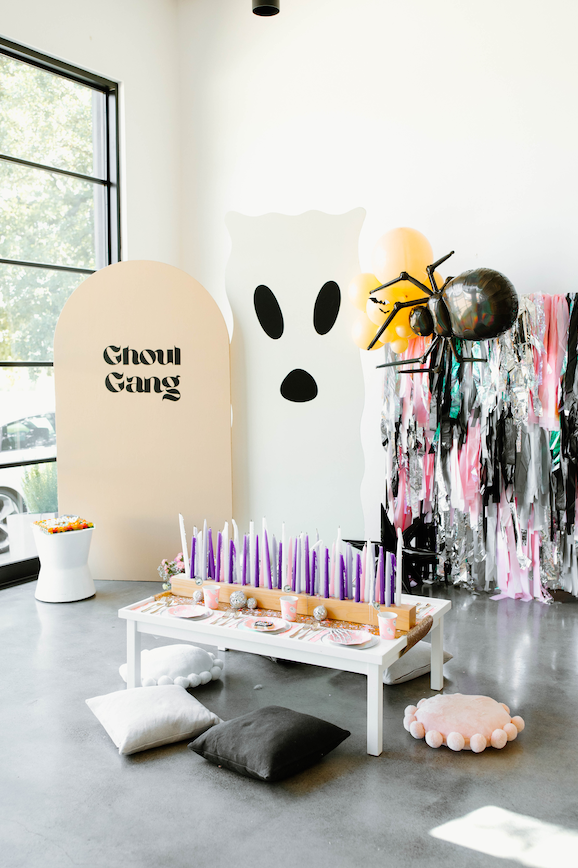 Sweet & Spooky Fringe Backdrop-Oh My Darling Party Co-Fringe Backdrop, Streamer Backdrop, Fringe perfect for events & parties!