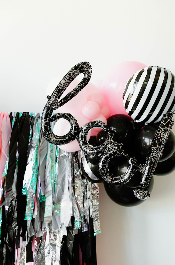 Sweet & Spooky Fringe Backdrop-Oh My Darling Party Co-Fringe Backdrop, Streamer Backdrop, Fringe perfect for events & parties!