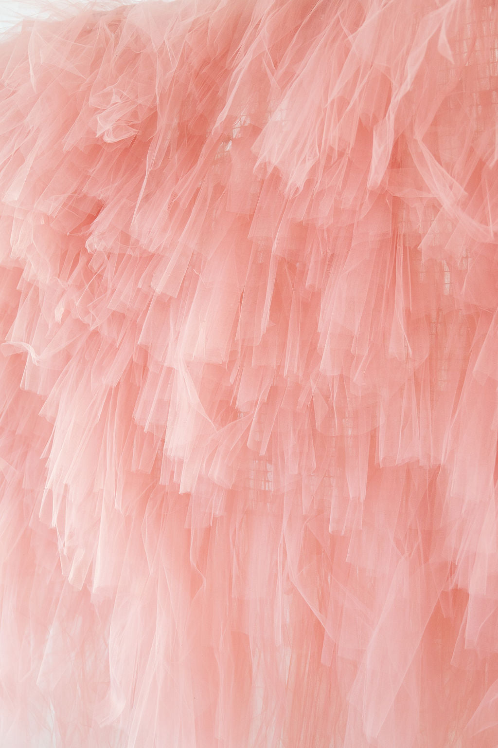 Tulle Fringe Backdrop in Rose-Backdrops-Oh My Darling Party Co