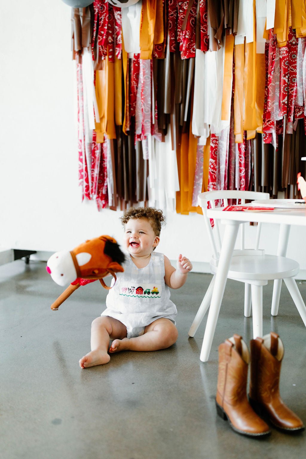 1st Rodeo Fringe Backdrop-Backdrops-Oh My Darling Party Co
