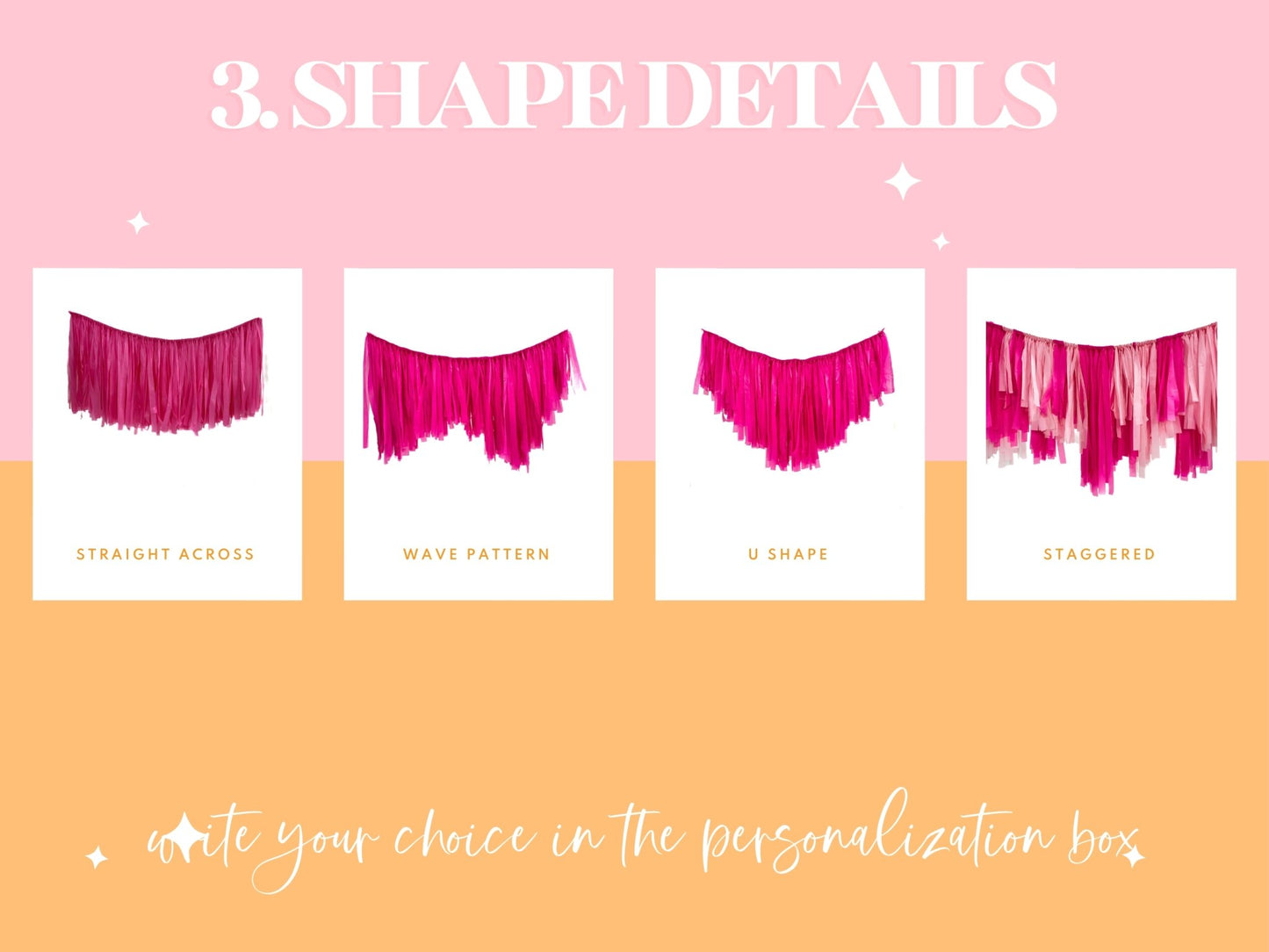 CUSTOM Overhead Swag - Oh My Darling Party Co-custom overhead #Fringe_Backdrop#