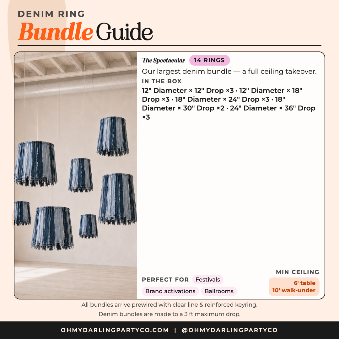 Denim ring set bundle guide — G