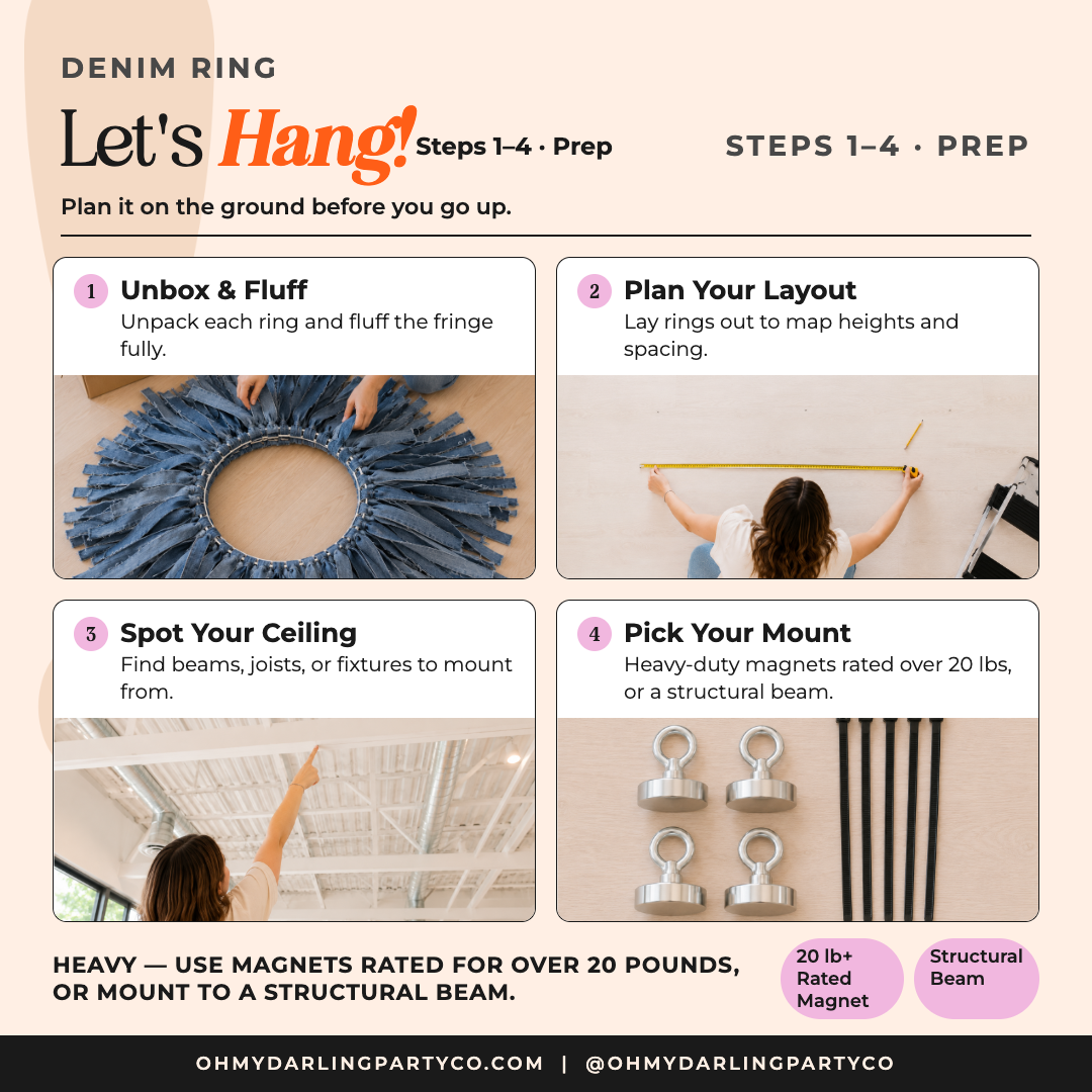 How to hang your denim ring