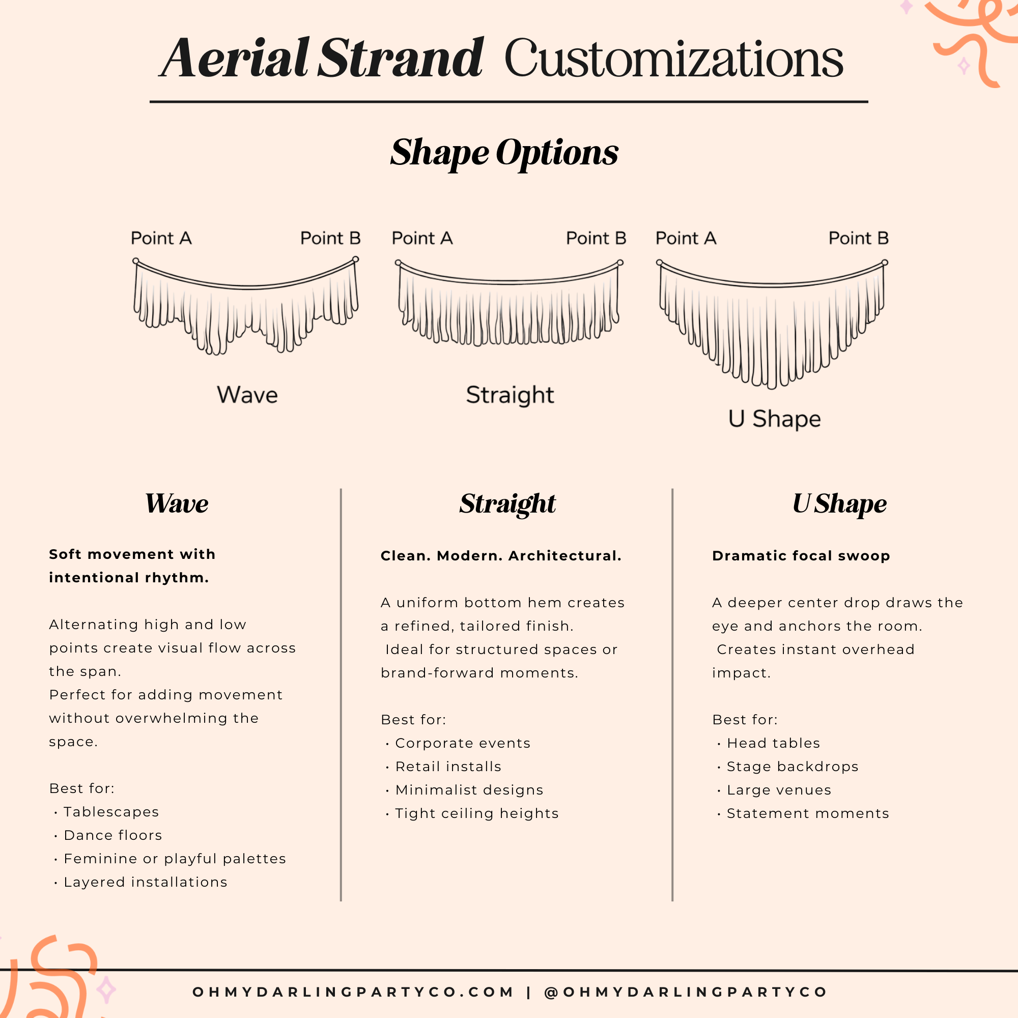 Custom Tinsel Aerial Fringe