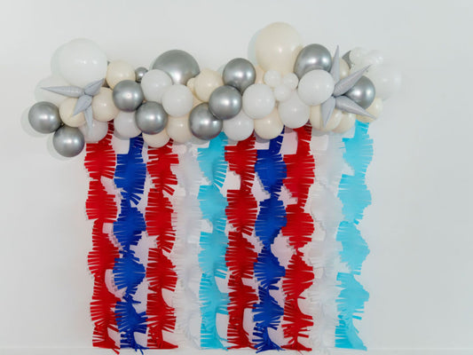 Red, White and Blue Crepe Paper Bundle-Fringe Backdrop-Party Decor-Oh My Darling Party Co-Oh My Darling Party Co-affordable fringe backdrop, backdrops for party, balloon garlands, be my valentine, crepe paper streamers, fiesta, fringe backdrop, fringe garland, Fringe Streamers, girl party, glamfete, graduation, graduation party, jumbo crepe paper streamers, OMDPC, paper fringe backdrop, party backdrops, PINK BACKDROP, spring, tassels, valentine's, valentines day, valentines day party, valentines party, vale