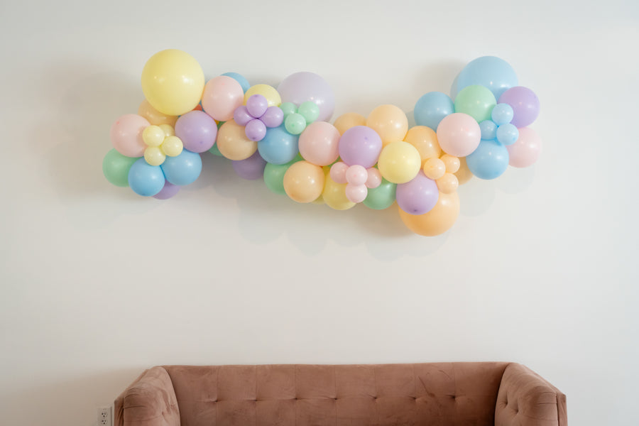 Pastel Balloon Kit-Oh My Darling Party Co-Fringe Backdrop, Streamer Backdrop, Fringe perfect for events & parties!