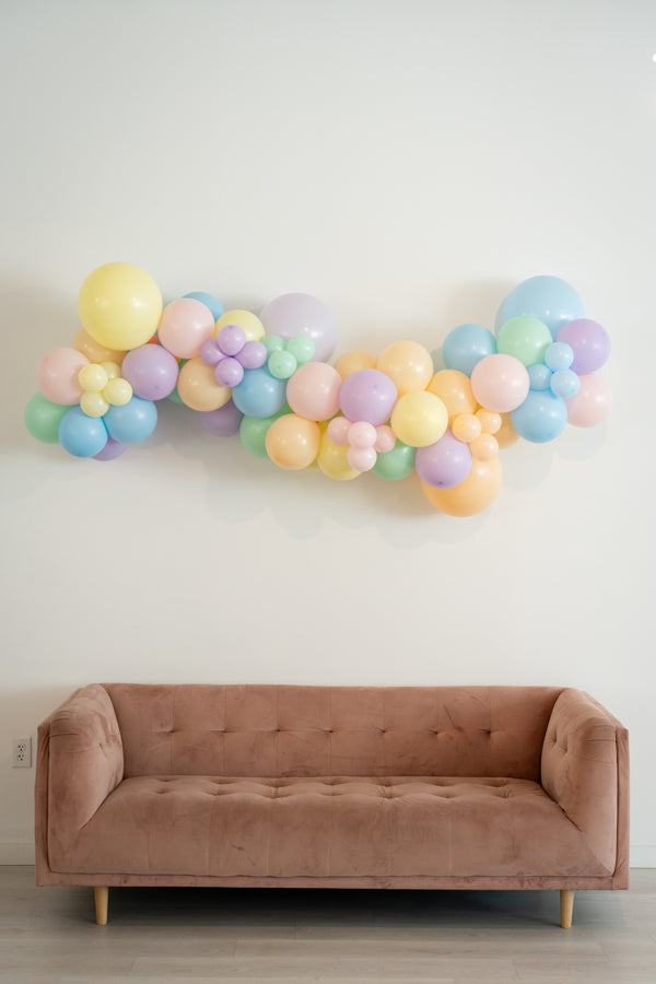 Pastel Balloon Kit-Oh My Darling Party Co-Fringe Backdrop, Streamer Backdrop, Fringe perfect for events & parties!