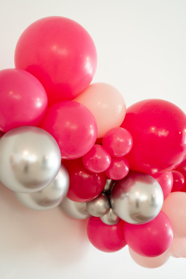 Pink Doll Balloon Kit-Oh My Darling Party Co-Fringe Backdrop, Streamer Backdrop, Fringe perfect for events & parties!