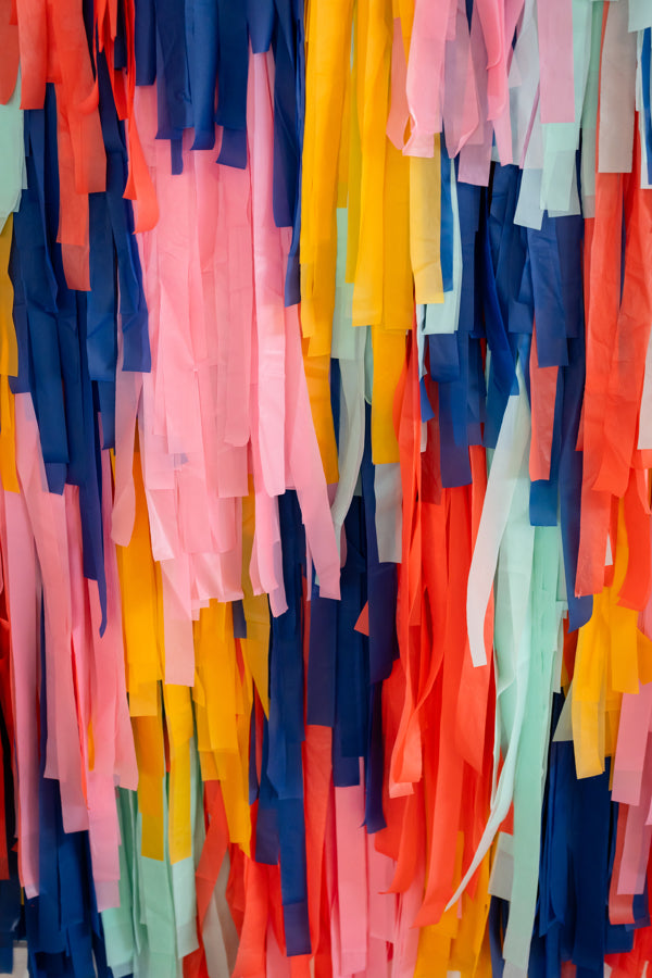 Fiesta Party Fringe Backdrop-Oh My Darling Party Co-Fringe Backdrop, Streamer Backdrop, Fringe perfect for events & parties!