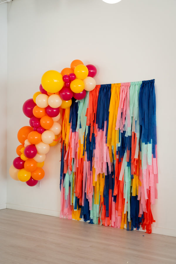 Fiesta Party Fringe Backdrop-Oh My Darling Party Co-Fringe Backdrop, Streamer Backdrop, Fringe perfect for events & parties!