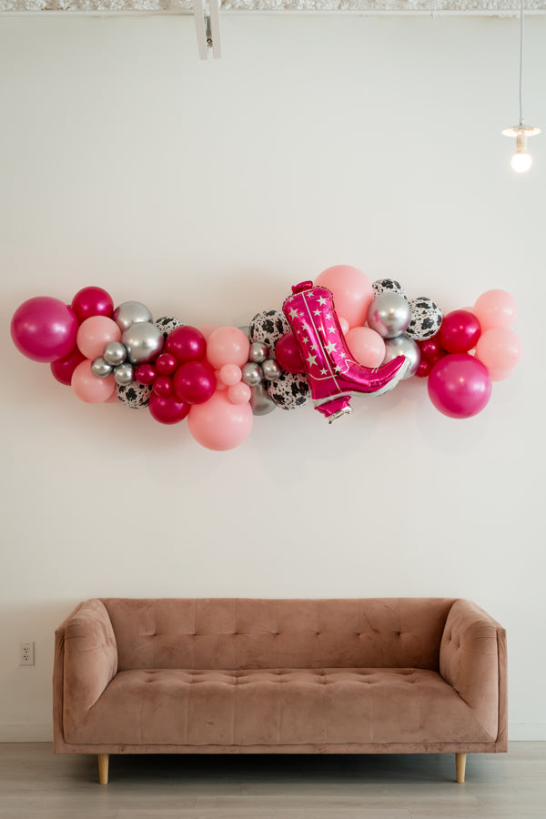 Pink Cowgirl Balloon Kit-Oh My Darling Party Co-Fringe Backdrop, Streamer Backdrop, Fringe perfect for events & parties!