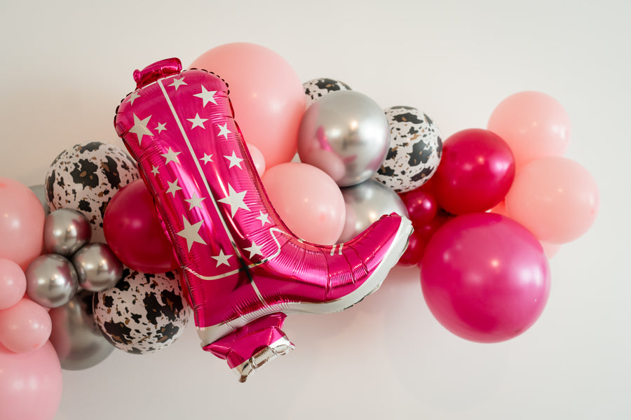 Pink Cowgirl Balloon Kit-Oh My Darling Party Co-Fringe Backdrop, Streamer Backdrop, Fringe perfect for events & parties!