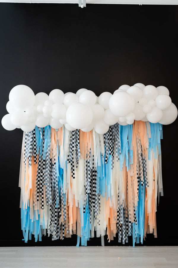 Vrooming Into Two Fringe Backdrop-Backdrops-Oh My Darling Party Co